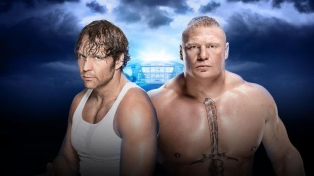 Dean Ambrose vs. Brock Lesnar (No Holds Barred Street Fight)